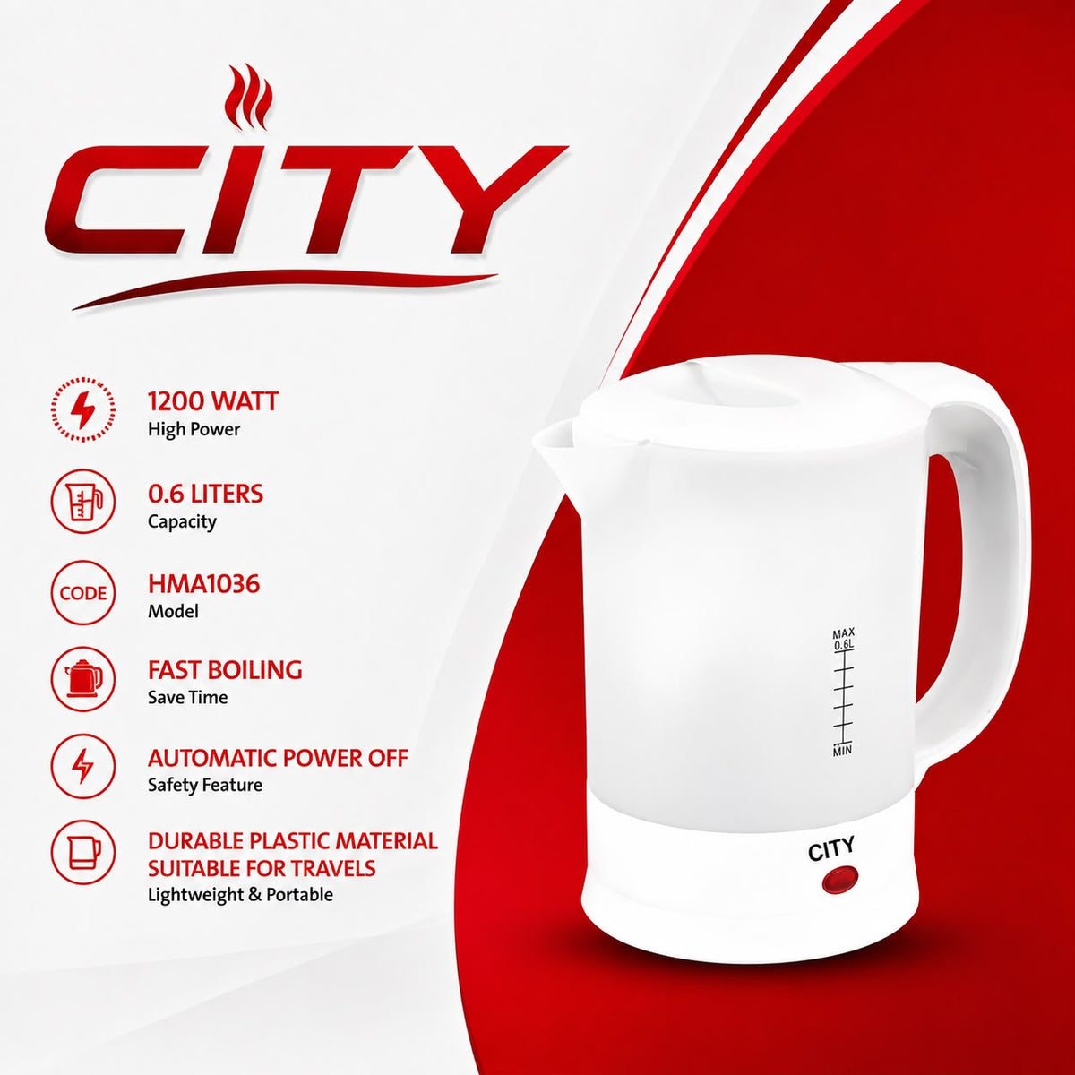 Kettle 0.6 Liters